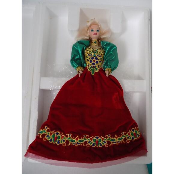Vintage Holiday Jewel porcelain Barbie doll 1995 Mattel 14311 - Picture 1 of 7